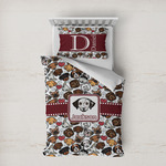 Dog Faces Duvet Cover Set - Twin XL (Personalized)