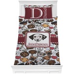 Dog Faces Comforter Set - Twin (Personalized)