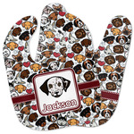 Dog Faces Baby Bib w/ Name or Text