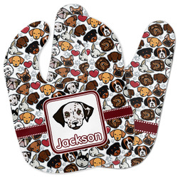 Dog Faces Baby Bib w/ Name or Text