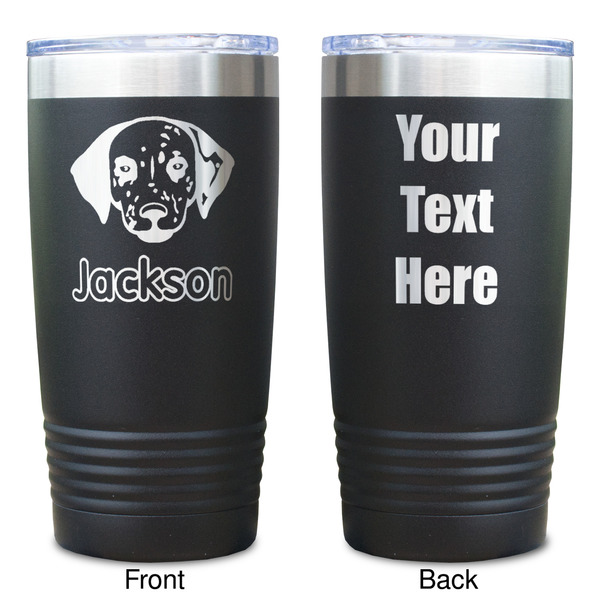 Dog Faces Black Polar Camel Tumbler - 20oz - Double Sided  - Approval