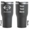 Dog Faces Black RTIC Tumbler - Front and Back