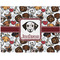 Dog Faces Woven Fabric Placemat - Twill w/ Name or Text