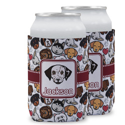Dog Faces Can Cooler (12 oz) w/ Name or Text