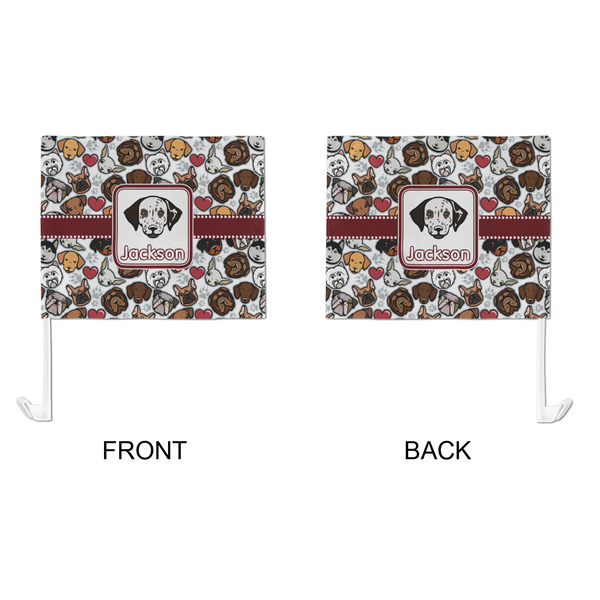 Dog Faces Car Flag - Large - APPROVAL