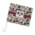 Dog Faces Car Flag - Large (Personalized)
