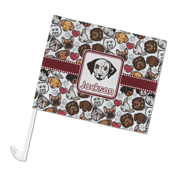 Custom Dog Faces Car Flag - Large (Personalized)