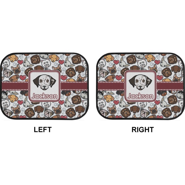Dog Faces Car Floor Mats (Back Seat) (Approval)