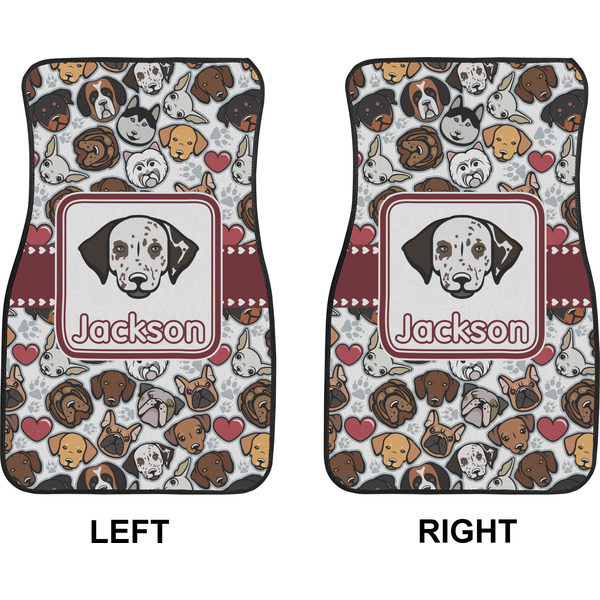 Dog Faces Car Mat Front - Approval