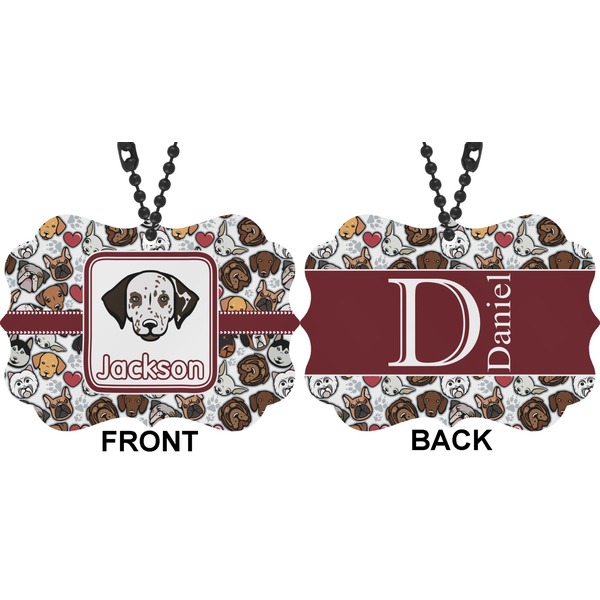 Dog Faces Car Ornament (Approval)