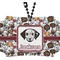 Dog Faces Rear View Mirror Ornament (Personalized)