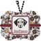 Dog Faces Rear View Mirror Charm (Personalized)