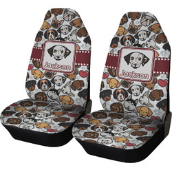 Dog Faces Car Seat Covers (Set of Two) (Personalized)