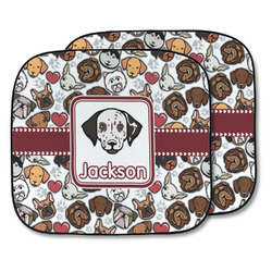Dog Faces Car Sun Shade - Two Piece (Personalized)