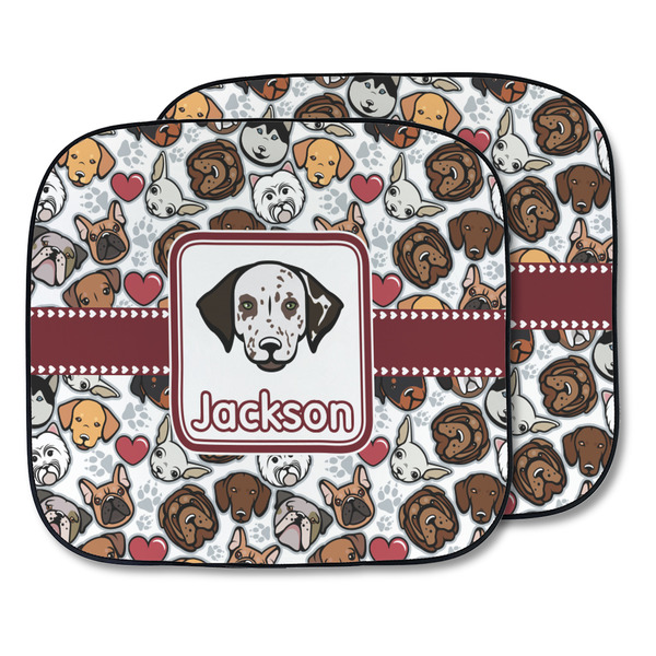 Custom Dog Faces Car Sun Shade - Two Piece (Personalized)