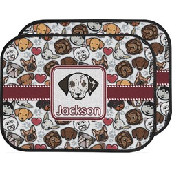 Dog Faces Car Floor Mats (Back Seat) (Personalized)
