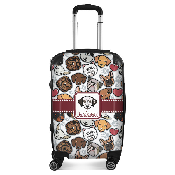 Custom Dog Faces Suitcase - 20" Carry On (Personalized)