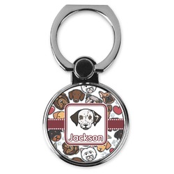 Dog Faces Cell Phone Ring Stand & Holder (Personalized)