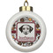 Dog Faces Ceramic Ball Ornament (Personalized)