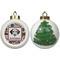 Dog Faces Ceramic Christmas Ornament - X-Mas Tree (APPROVAL)