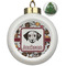 Dog Faces Ceramic Ball Ornament - Christmas Tree (Personalized)