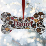 Dog Faces Ceramic Dog Ornament w/ Name or Text
