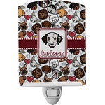Dog Faces Ceramic Night Light (Personalized)