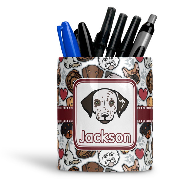 Custom Dog Faces Ceramic Pen Holder
