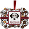 Dog Faces Christmas Ornament (Front View)