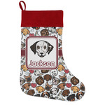 Dog Faces Holiday Stocking w/ Name or Text