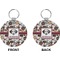 Dog Faces Circle Keychain (Front + Back)