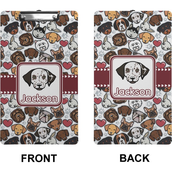 Dog Faces Clipboard (Legal) (Front + Back)