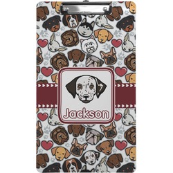 Dog Faces Clipboard (Legal Size) (Personalized)