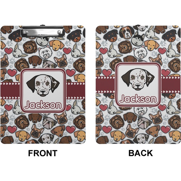 Dog Faces Clipboard (Letter) (Front + Back)