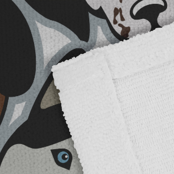 Dog Faces Close up of Fabric