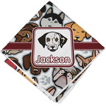 Dog Faces Cloth Napkin w/ Name or Text