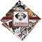 Dog Faces Cloth Napkins - Personalized Lunch (Folded Four Corners)