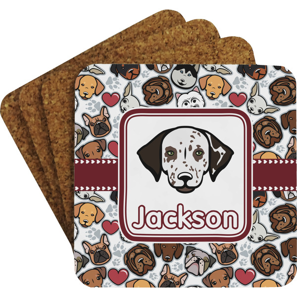 Dog Faces Coaster Set (Personalized)