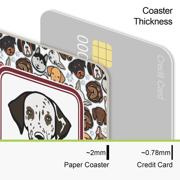 Dog Faces Coaster Thickness