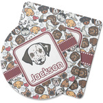 Dog Faces Rubber Backed Coaster (Personalized)