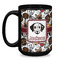 Dog Faces Coffee Mug - 15 oz - Black