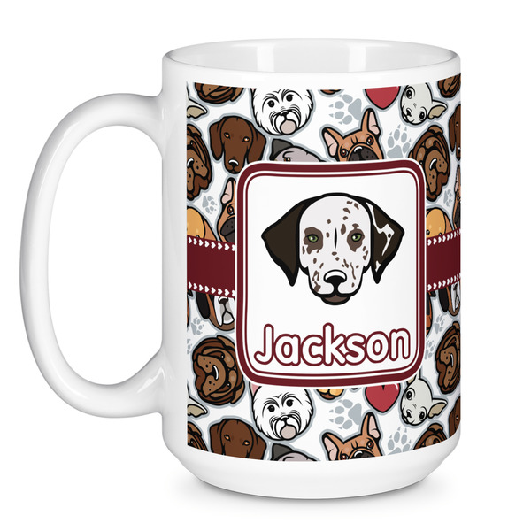 Dog Faces Coffee Mug - 15 oz - White