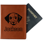 Dog Faces Passport Holder - Faux Leather - Single Sided (Personalized)