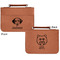 Dog Faces Cognac Leatherette Bible Covers - Small Double Sided Apvl