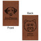 Dog Faces Cognac Leatherette Journal - Double Sided - Apvl