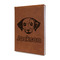 Dog Faces Cognac Leatherette Journal - Main