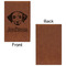 Dog Faces Cognac Leatherette Journal - Single Sided - Apvl