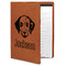 Dog Faces Cognac Leatherette Portfolios with Notepad - Large - Main