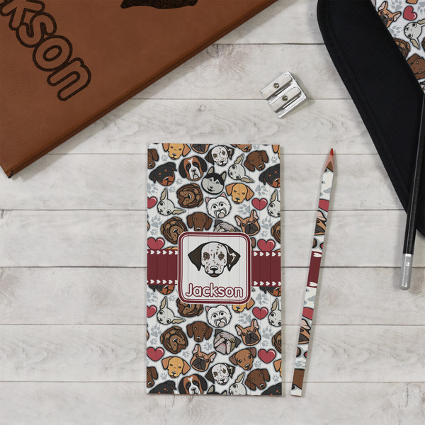 Dog Faces Colored Pencils - In Context