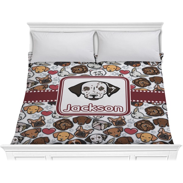 Custom Dog Faces Comforter - King (Personalized)